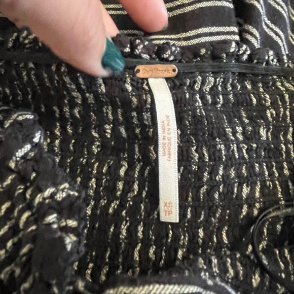 Free People Black Balloon Jumpsuit Size Large - Picture 7 of 7